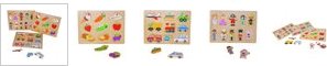 Chad Valley PlaySmart Wooden Puzzles - 3 Pack