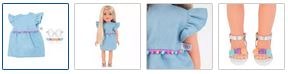 Chad Valley Designafriend Pom Pom Dress Outfit Images