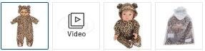 Chad Valley Tiny Treasures Leopard Outfit Images
