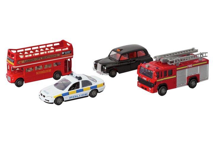 Chad Valley 4 inch Diecast Service Vehicles Set - Assorted