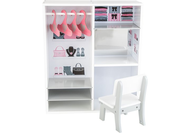 Chad Valley Designafriend Doll Wooden Wardrobe ...