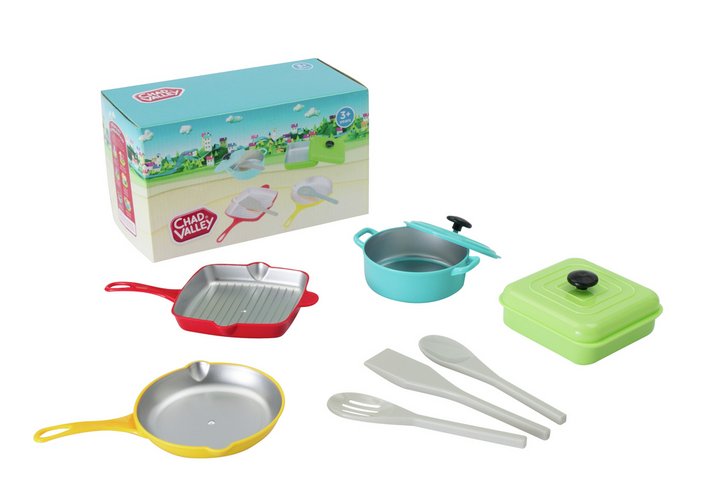 Chad Valley Role Play Pots and Pans Set Let's Pretend Make Believe