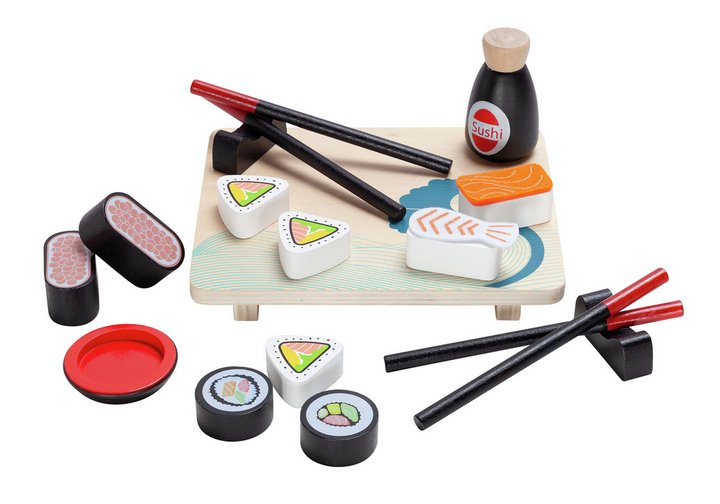 Chad Valley Wooden Toy Sushi Set Wooden Toys Infant & PreSchool