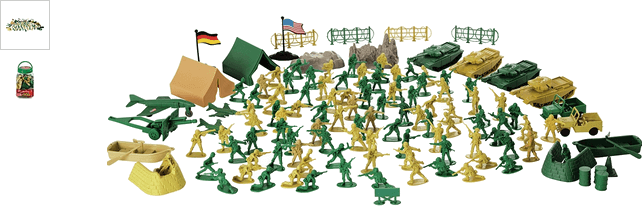 Chad Valley Military Bucket Playset